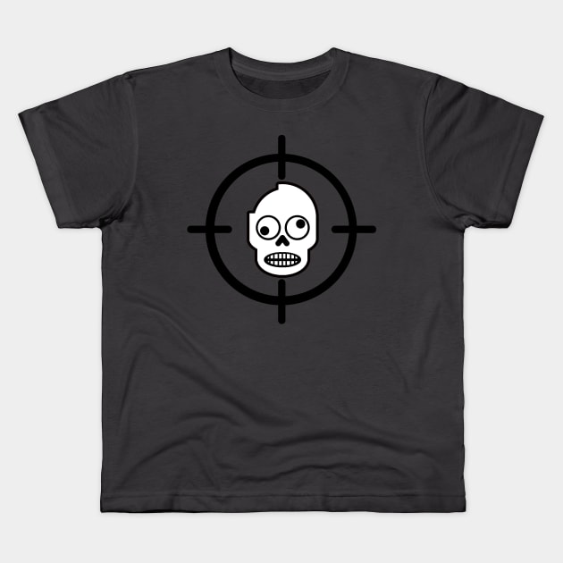 Zombie Target Practice Kids T-Shirt by Aaron Siddall